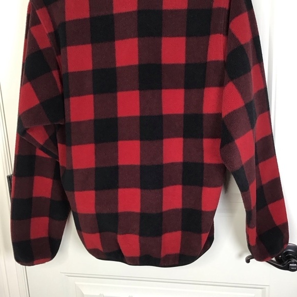 Patagonia Synchilla Snap T Fleece Pullover in Red Buffalo Plaid Size X-Small. - Picture 7 of 12
